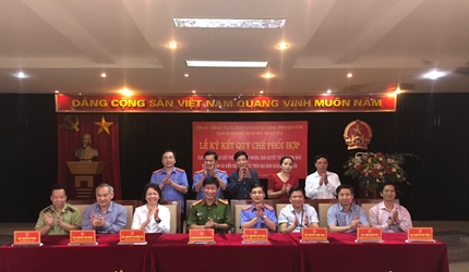 Lễ ký quy chế phối hợp liên ngành trong việc cung cấp, trao đổi thông...